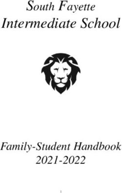 Intermediate School South Fayette - Family-Student Handbook 2021-2022 - South Fayette ...