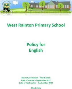 West Rainton Primary School Policy for English - Date of production - March 2019 Date of review - September 2021 Date of next review - September ...