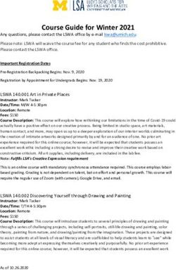 Course Guide for Winter 2021 - LSA