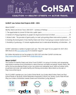 COHSAT LOW CARBON HUB PROJECTS 2020 2021