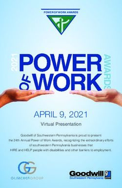 APRIL 9, 2021 Virtual Presentation - Goodwill of Southwestern Pennsylvania