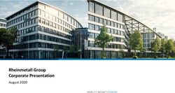 Rheinmetall Group Corporate Presentation - August 2020 - Rheinmetall AG ...
