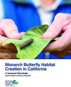 Monarch Butterfly Habitat Creation in California - A Technical Field Guide Jaymee Marty and Emily Zakowski