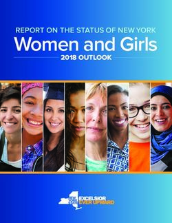 Women and Girls REPORT ON THE STATUS OF NEW YORK - 2018 OUTLOOK - NY.gov