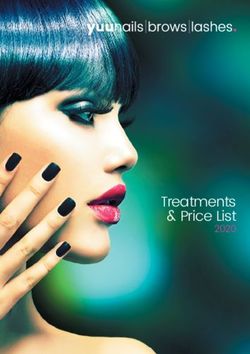 Treatments & Price List 2020 - Yuu Beauty
