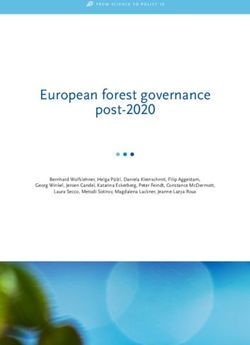European forest governance post-2020