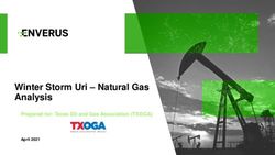 Winter Storm Uri - Natural Gas Analysis - Prepared for: Texas Oil and Gas Association (TXOGA)