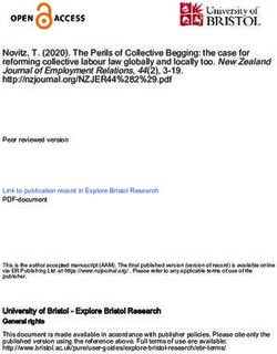 Novitz, T. (2020). The Perils of Collective Begging: the case for reforming collective labour law globally and locally too. New Zealand Journal of ...
