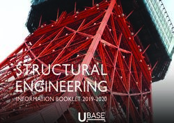 STRUCTURAL ENGINEERING - INFORMATION BOOKLET 2019-2020 - U-BASE