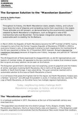 The European Solution to the "Macedonian Question" - Green European Journal