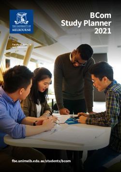 BCom Study Planner 2021 - fbe.unimelb.edu.austudents/bcom - Faculty of Business and Economics