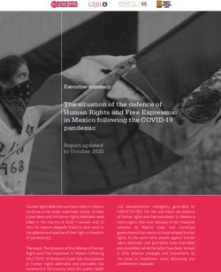 The situation of the defence of Human Rights and Free Expression in Mexico following the COVID-19 pandemic