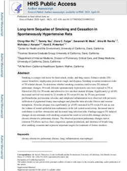 HHS Public Access Author manuscript Toxicol Pathol. Author manuscript; available in PMC 2021 April 01 - CDC stacks