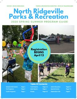 North Ridgeville Parks & Recreation - BEGINS April 13 Registration Register Early, Register Often - North Ridgeville ...