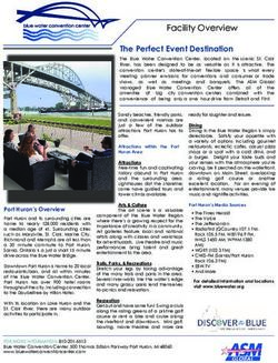 Facility Overview The Perfect Event Destination - Blue Water Area Convention & Visitors ...