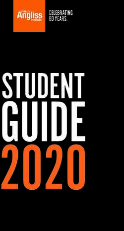 2020 GUIDE STUDENT - William Angliss Institute