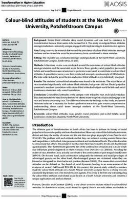 Colour-blind attitudes of students at the North-West University, Potchefstroom Campus