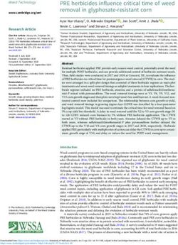 PRE herbicides influence critical time of weed removal in glyphosate-resistant corn