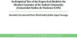 An Empirical Test of the Export-Led Model in the Member Countries of the Andean Community (Comunidad Andina de Naciones-CAN) - Alexander Carvajal ...