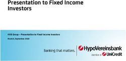 Presentation to Fixed Income Investors - HVB Group - Presentation to Fixed Income Investors - HypoVereinsbank
