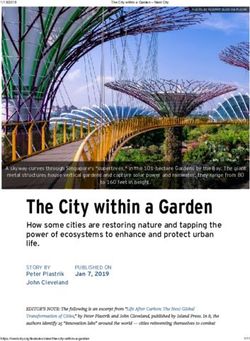 The City within a Garden - How some cities are restoring nature and tapping the power of ecosystems to enhance and protect urban life ...