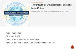 Yuen Yuen Ang 24 June 2021 Center for global development series on the future of development-china