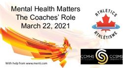 Mental Health Matters The Coaches' Role March 22, 2021 - With help from www.menti.com