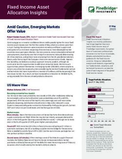 FIXED INCOME ASSET ALLOCATION INSIGHTS - AMID CAUTION, EMERGING MARKETS OFFER VALUE - PINEBRIDGE INVESTMENTS