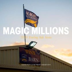 2020 Yearling Sale Series - NOMINATIONS CLOSE FRIDAY 9 AUGUST 2019 - Magic Millions