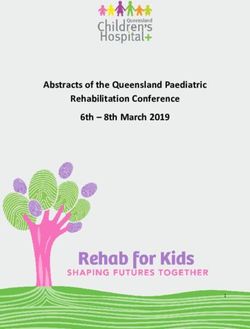 Abstracts of the Queensland Paediatric Rehabilitation Conference 6th - 8th March 2019