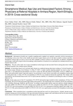 Smartphone Medical App Use and Associated Factors Among Physicians at Referral Hospitals in Amhara Region, North Ethiopia, in 2019: ...