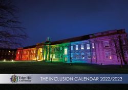 THE INCLUSION CALENDAR 2022/2023 - Edge Hill University