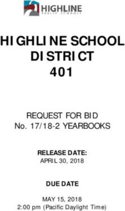 HIGHLINE SCHOOL DISTRICT 401 - REQUEST FOR BID No. 17/18-2 YEARBOOKS RELEASE DATE: Highline Public Schools