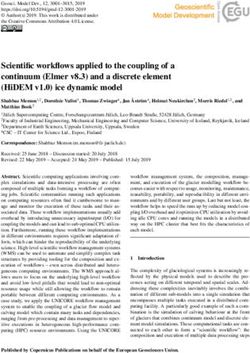 SCIENTIFIC WORKFLOWS APPLIED TO THE COUPLING OF A CONTINUUM (ELMER V8.3) AND A DISCRETE ELEMENT (HIDEM V1.0) ICE DYNAMIC MODEL