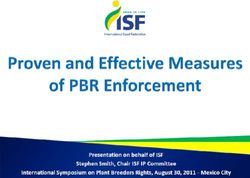 Proven and Effective Measures of PBR Enforcement - Presentation on behalf of ISF Stephen Smith Chair ISF IP Committee International Symposium on ...