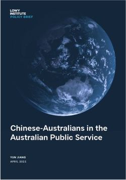 Chinese-Australians in the Australian Public Service - POLICY BRIEF - YUN JIANG APRIL 2021 - Lowy ...
