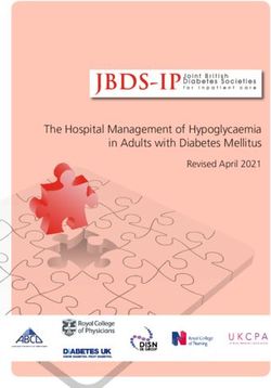 The Hospital Management of Hypoglycaemia in Adults with Diabetes Mellitus - Revised April 2021