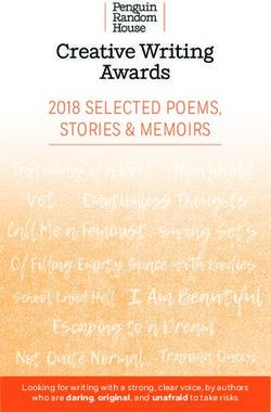 2018 SELECTED POEMS, STORIES & MEMOIRS - who are daring, original, and unafraid to take risks Looking for writing with a strong, clear voice, by ...