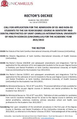 RECTOR'S DECREE - UniCamillus