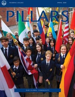 The PILLARS pickering college spring 2020