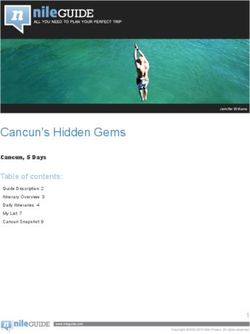 Cancun's Hidden Gems Table of contents: Guide Description 2 Itinerary Overview 3 Daily Itineraries 4 My List 7 Cancun Snapshot 9