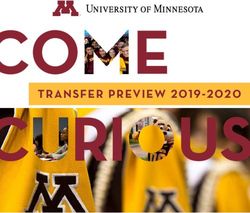 TRANSFER PREVIEW 2019-2020 - University of ...