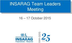 - INSARAG Team Leaders Meeting 16 - 17 October 2015