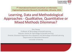 Learning, Data and Methodological Approaches - Qualitative, Quantitative or Mixed Methods Dilemmas? - Qualitative ...