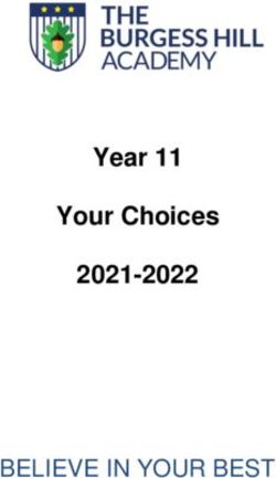 Year 11 Your Choices 2021-2022 - BELIEVE IN YOUR BEST - The Burgess Hill Academy