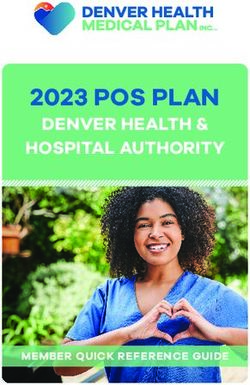 2023 POS PLAN DENVER HEALTH & HOSPITAL AUTHORITY - MEMBER QUICK REFERENCE GUIDE - Denver Health Medical Plan
