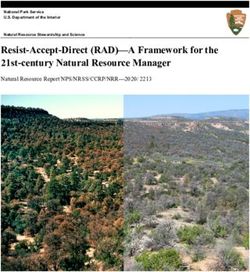 Resist-Accept-Direct (RAD)-A Framework for the 21st-century Natural Resource Manager - Natural Resource Report NPS/NRSS/CCRP/NRR-2020/ 2213