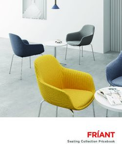 Seating Collection Pricebook - Friant
