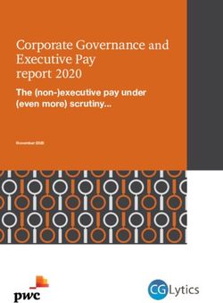 CORPORATE GOVERNANCE AND EXECUTIVE PAY REPORT 2020 - THE (NON-)EXECUTIVE PAY UNDER (EVEN MORE) SCRUTINY - PWC ...