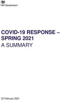 COVID-19 RESPONSE - SPRING 2021 A SUMMARY - 22 February 2021 - Gov.uk